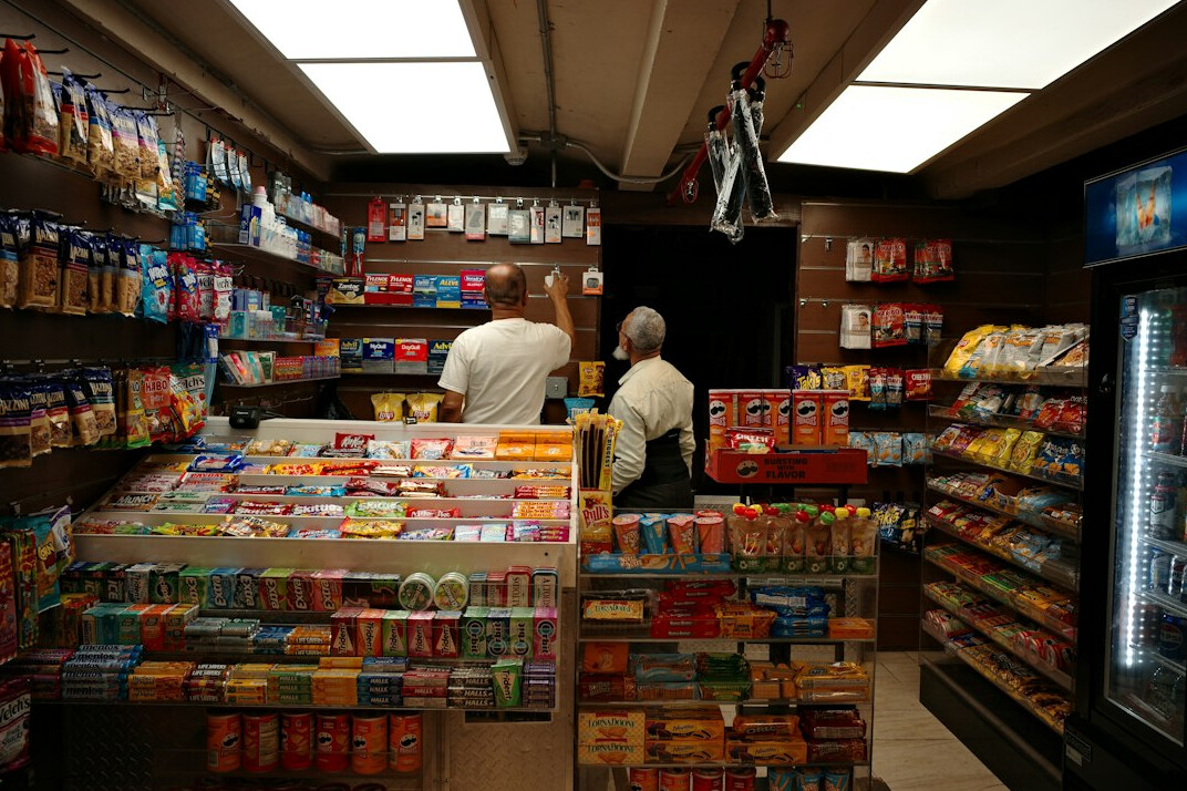 man shopping in aisle
