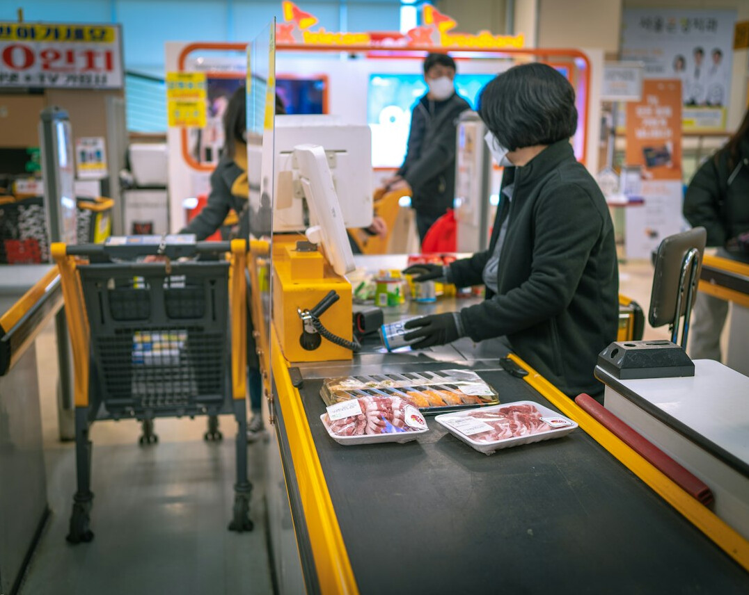 shoplifter caught in supermarket